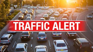 Multiple Semi Trucks Block EB Lane Of I-40