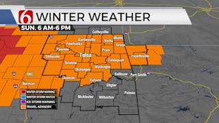 Snowfall Expected As Winter Weather System Moves Through Oklahoma