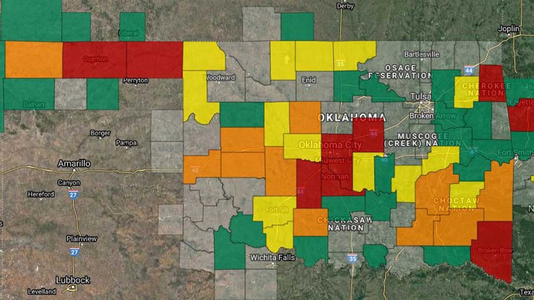 Over 7K Local CoOp Customers Without Power Across Oklahoma