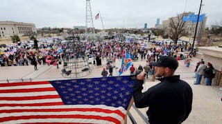 Trump Supporters Gather At State Capitol To Protest Vote Certification