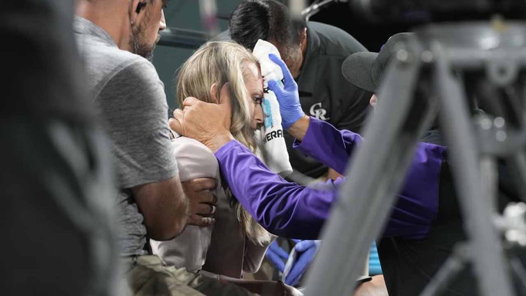 Colorado Rockies TV Reporter Hit In Head By Foul Ball, Is Reco