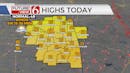 Gusty Winds Bring Above Normal Highs