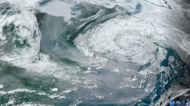 Maps, Satellite Images Show Canadian Wildfire Smoke Enveloping U.S 