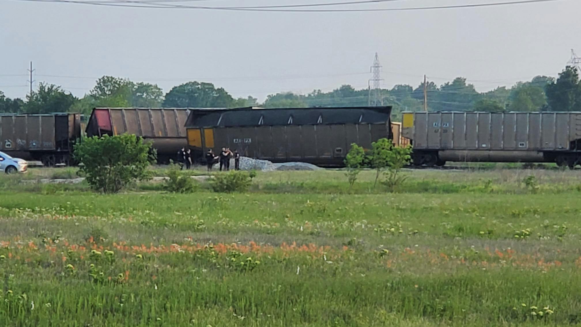 Empty Coal Train Derails In Oologah