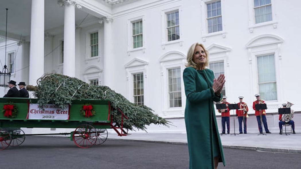 Jill Biden Unveils White House Holiday Decorations For 2023