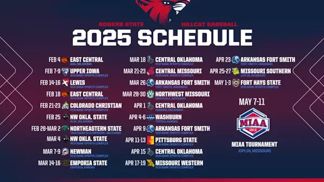 RSU baseball schedule