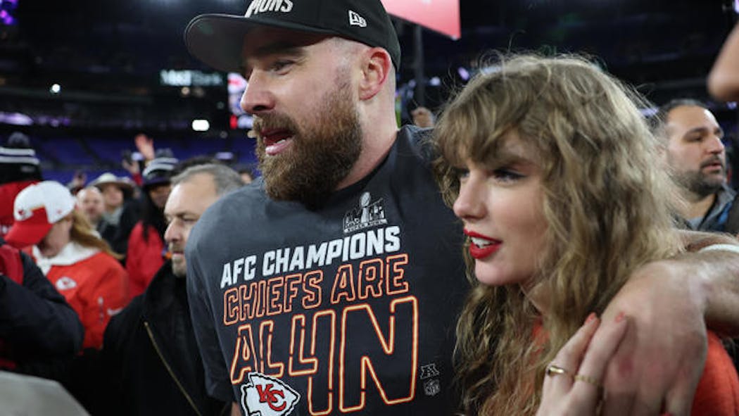 Taylor Swift and Travis Kelce