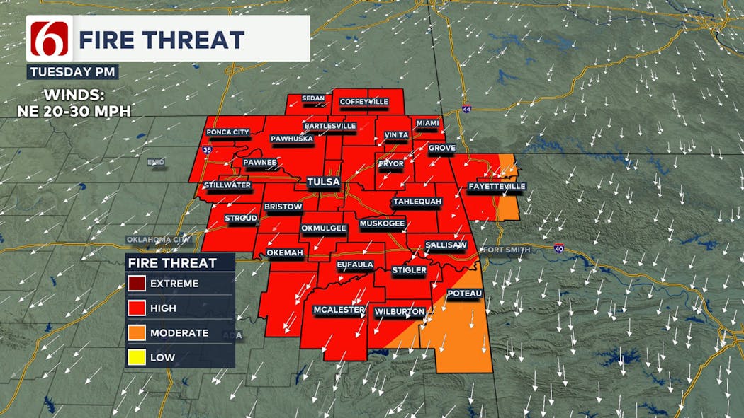 Tuesday Fire Threat