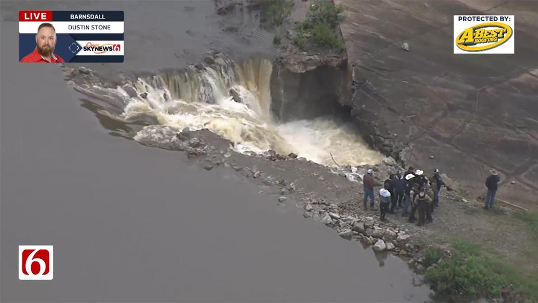 Lake Waxhoma dam - Barnsdall - April 2025