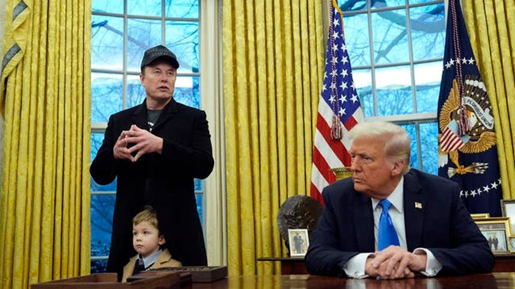 Donald Trump - Elon Musk - Oval Office - Feb. 2025