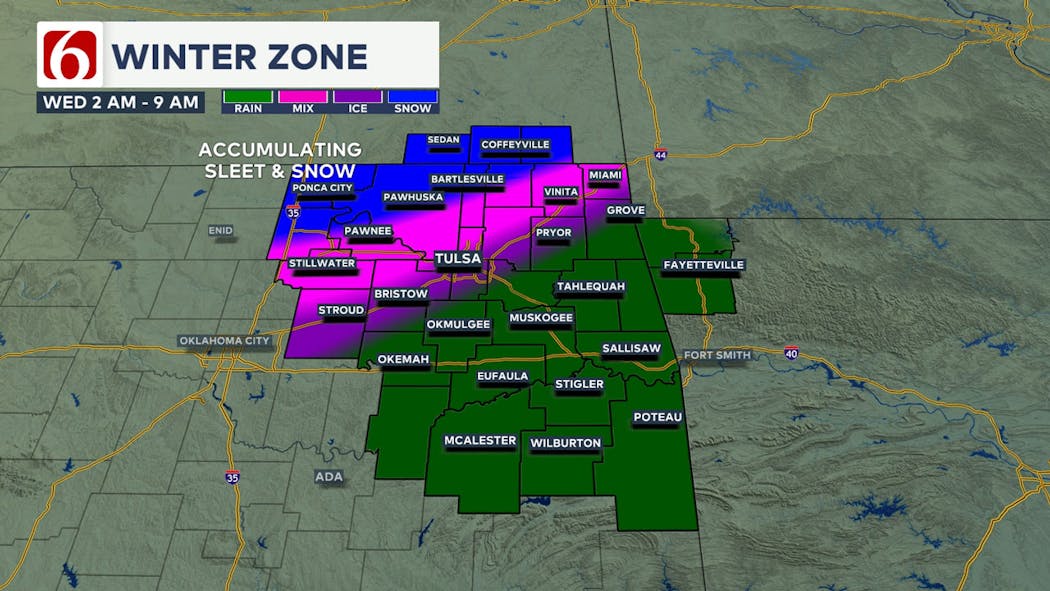 feb. 11-12, 2025 Winter Zone for NE OKLA