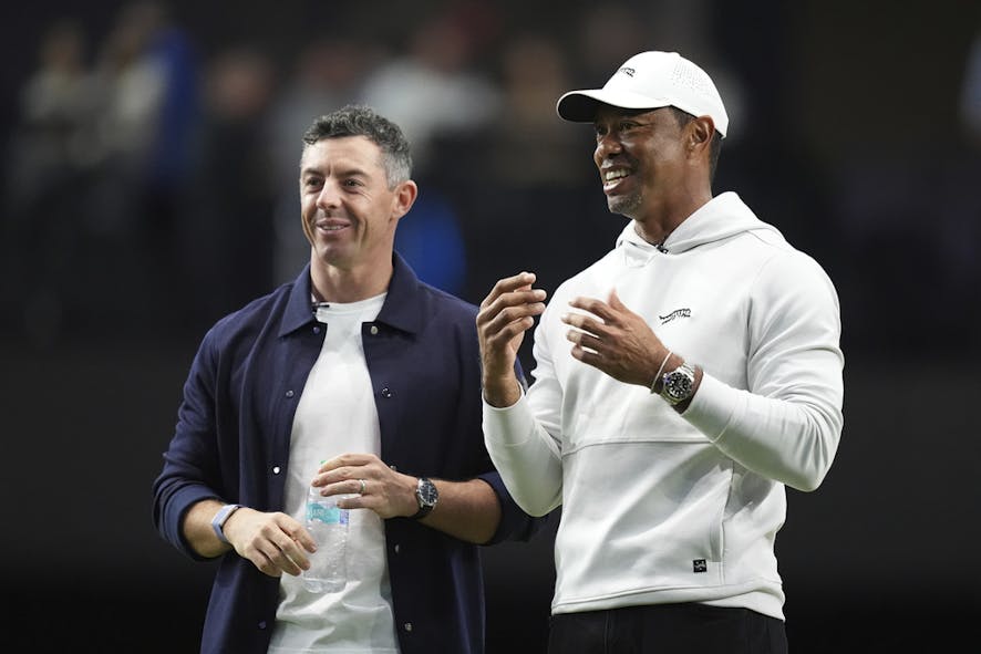 Rory McIlroy and Tiger Woods