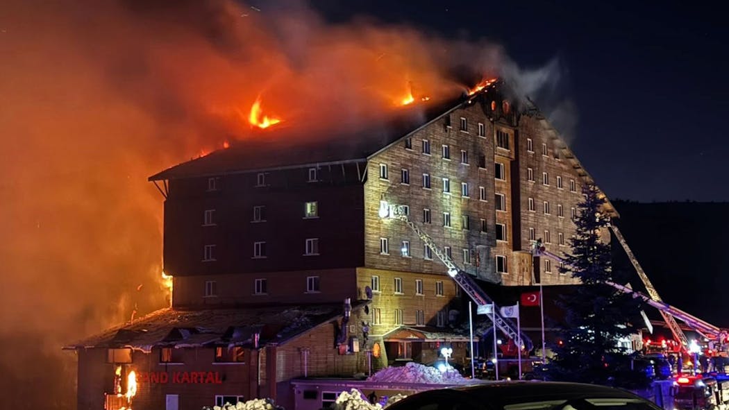 Grand Kartal Hotel fire in Turkey