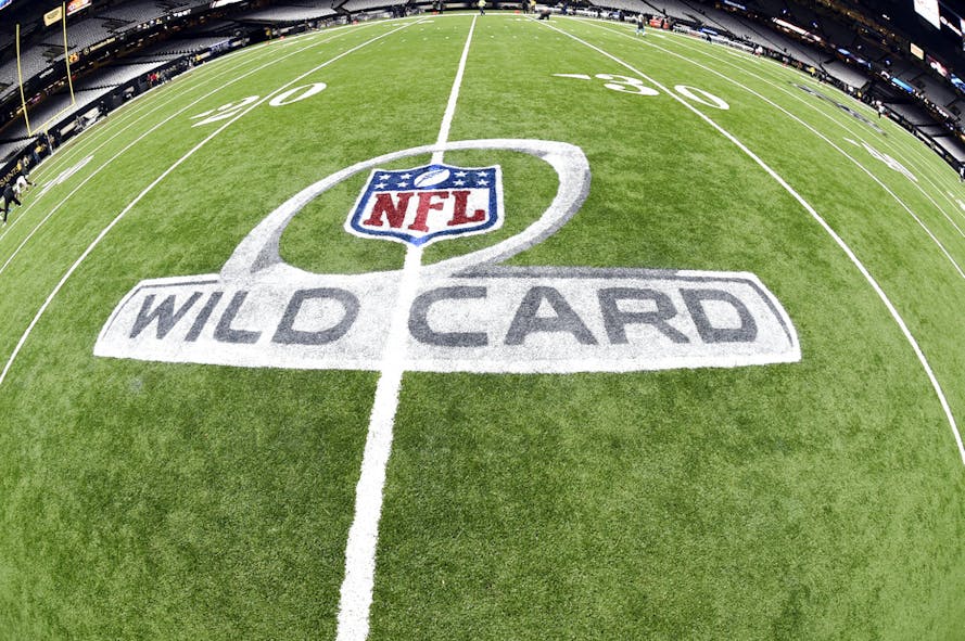 The NFL wild card playoff logo i