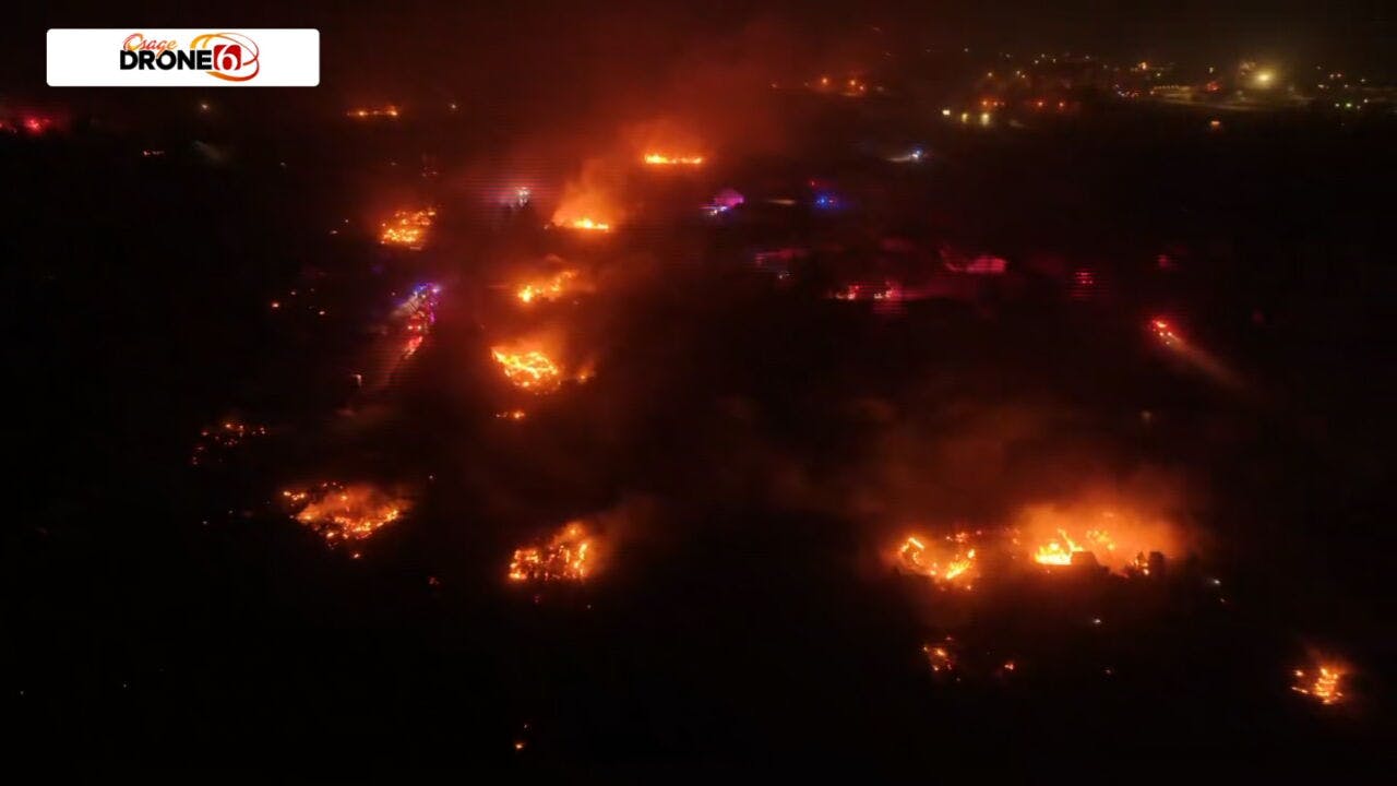 Gov Stitt forms wildfire strategy - Mannford Oklahoma Drone Image Wildfires.1742047344661 