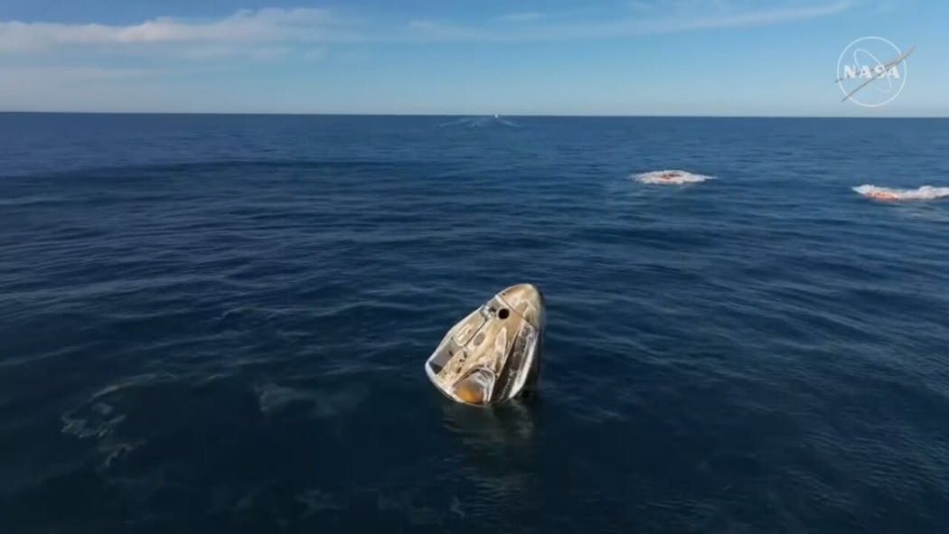 Starliner Astronauts Splashdown