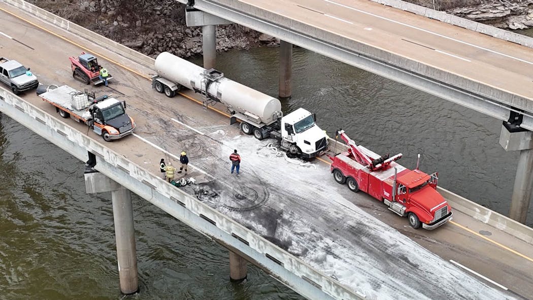 Mayes County semi crash - March 19, 2025