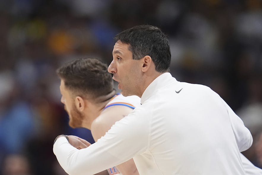 Oklahoma City Thunder head coach Mark Daigneault