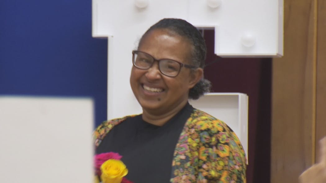 Principal Erica Fraser at John Hope Franklin Elementary School
