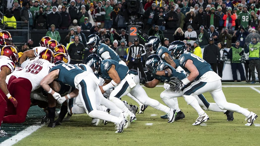 Eagles tush push - Jalen Hurts - Jan. 2025