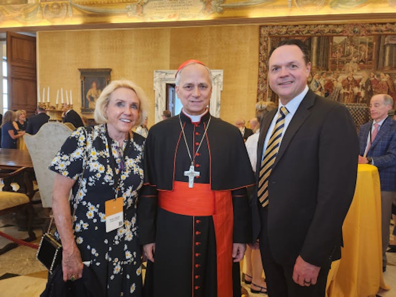 Milann Siegfried, Hastings Siegfried, and Pope Leo XIV 2024