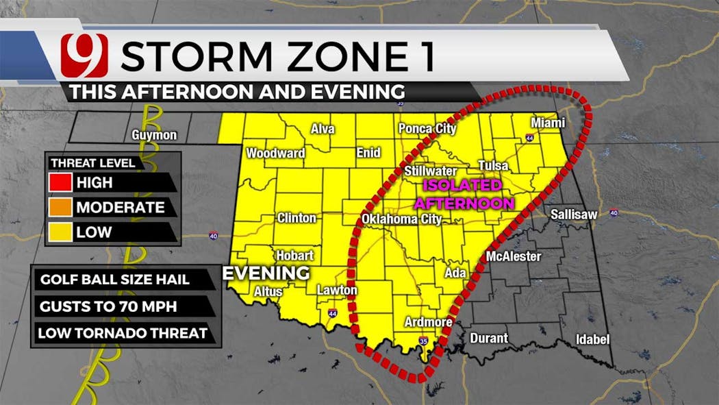 News 9 Weather Team Tracks Storms Across Oklahoma