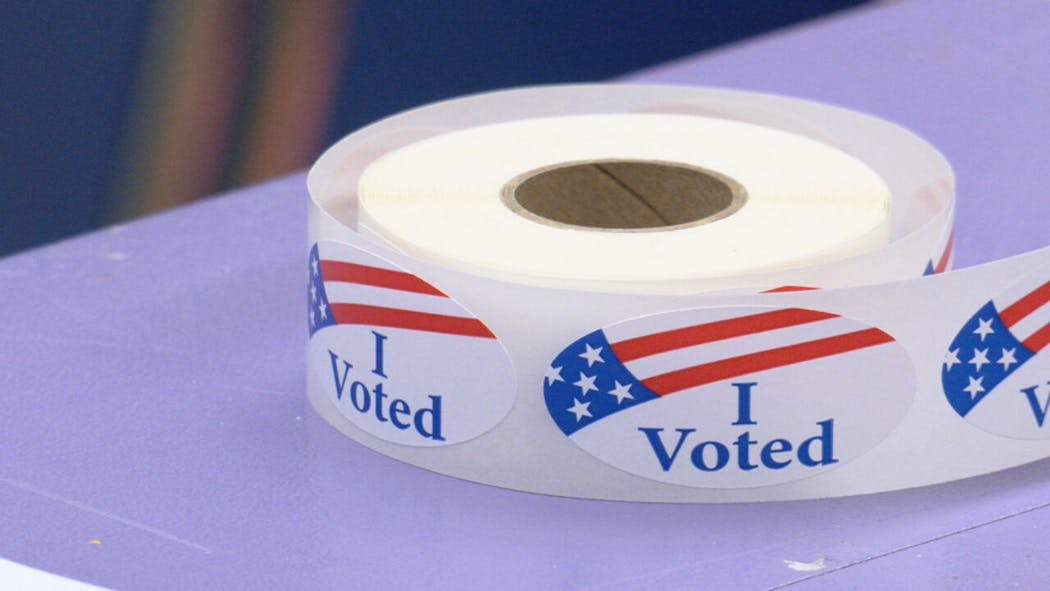 Election 'I Voted' sticker