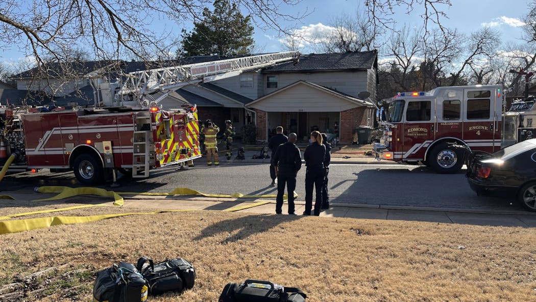 Fire Crews Respond To Edmond Duplex Fire