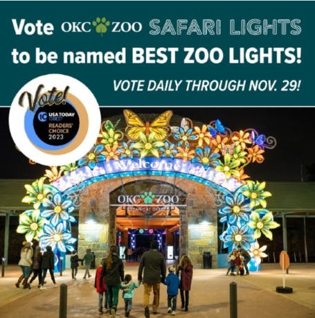 OKC Zoo Safari Lights Nominated For Best Zoo Lights