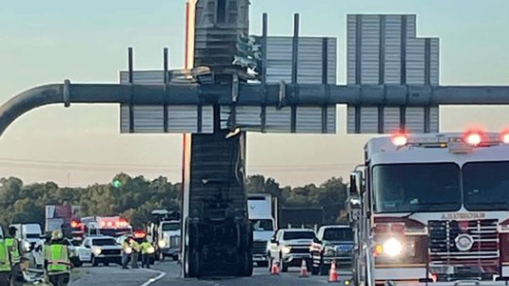 Wreck on I-35 near Ardmore.