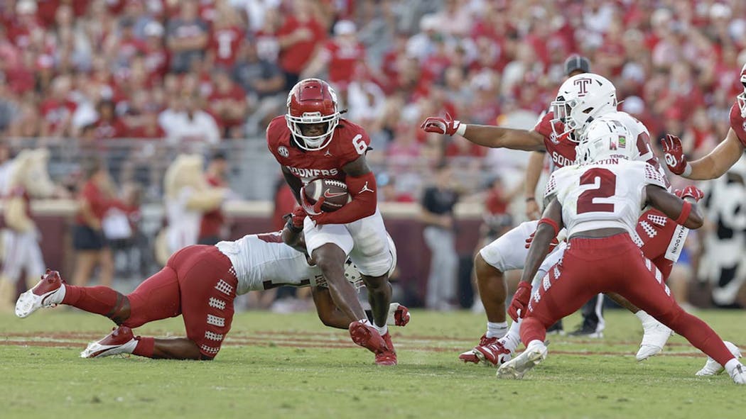 Deion Burks, Oklahoma vs. Temple