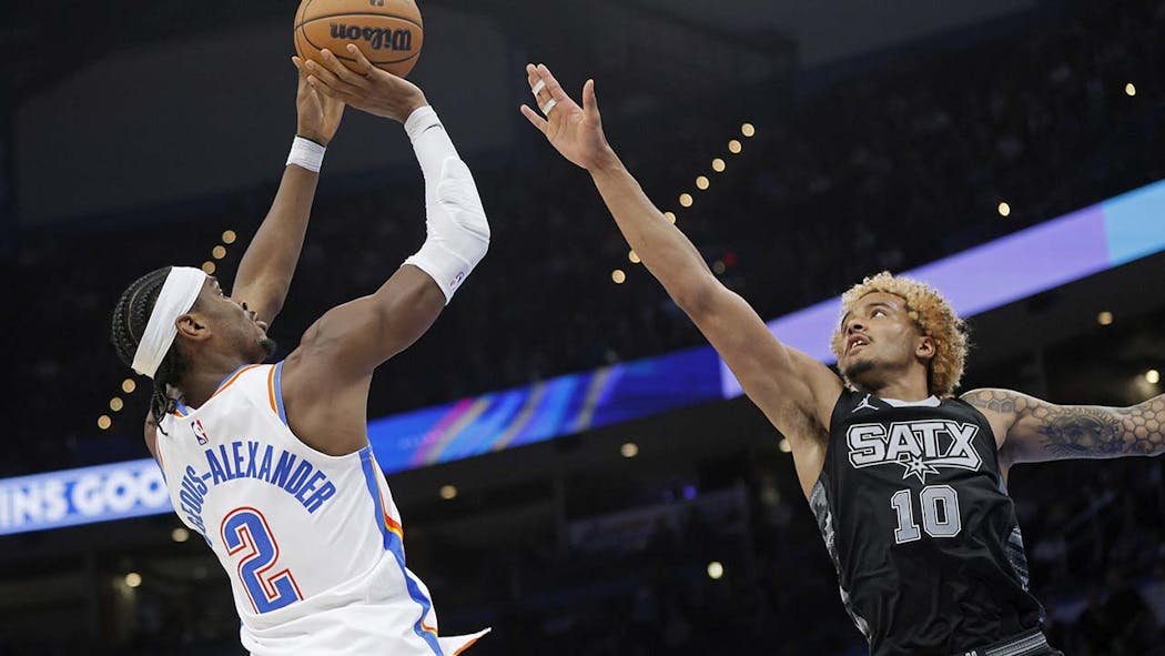 Dort Scores 20, Holmgren Adds 19 As Thunder Roll Past Spurs 10593