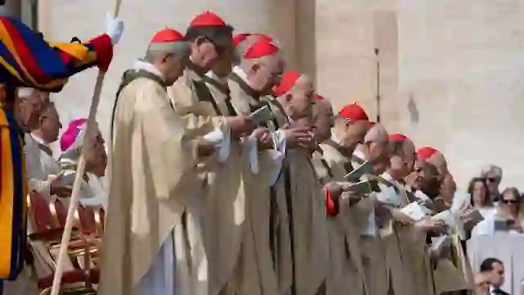 Cardinals in the Vatican City.