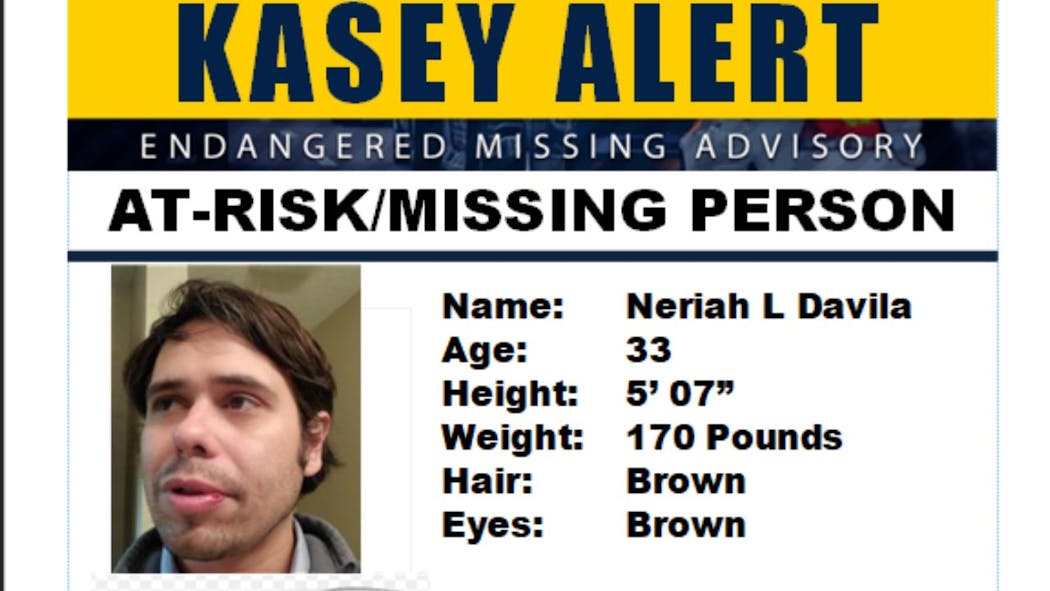 Kasey Alert: 33-year-old Neriah Davila