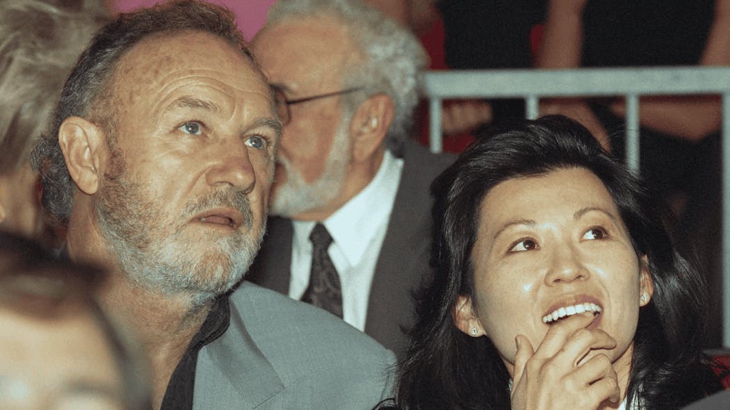 Gene Hackman and his wife Betsy Arakawa.