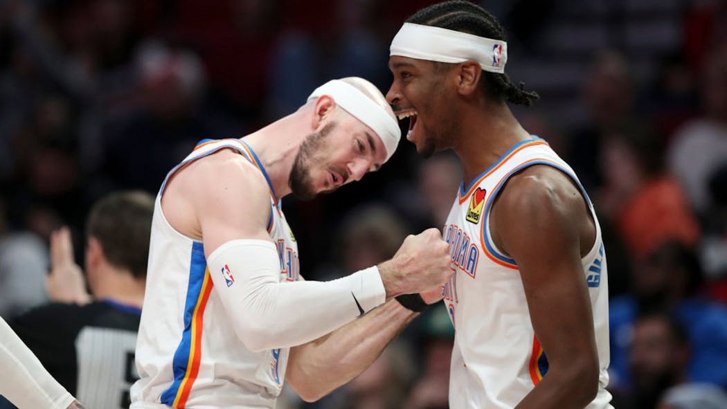 Gilgeous-Alexander scores 33 points, Thunder beat Blazers 