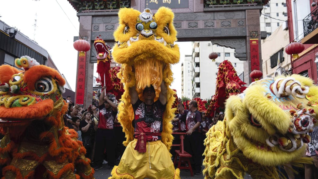 Lunar New Year celebrations in Buenos Aires, Argentina.