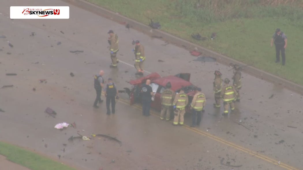 Fatal crash at NW 150th and Portland Ave. last week. 
