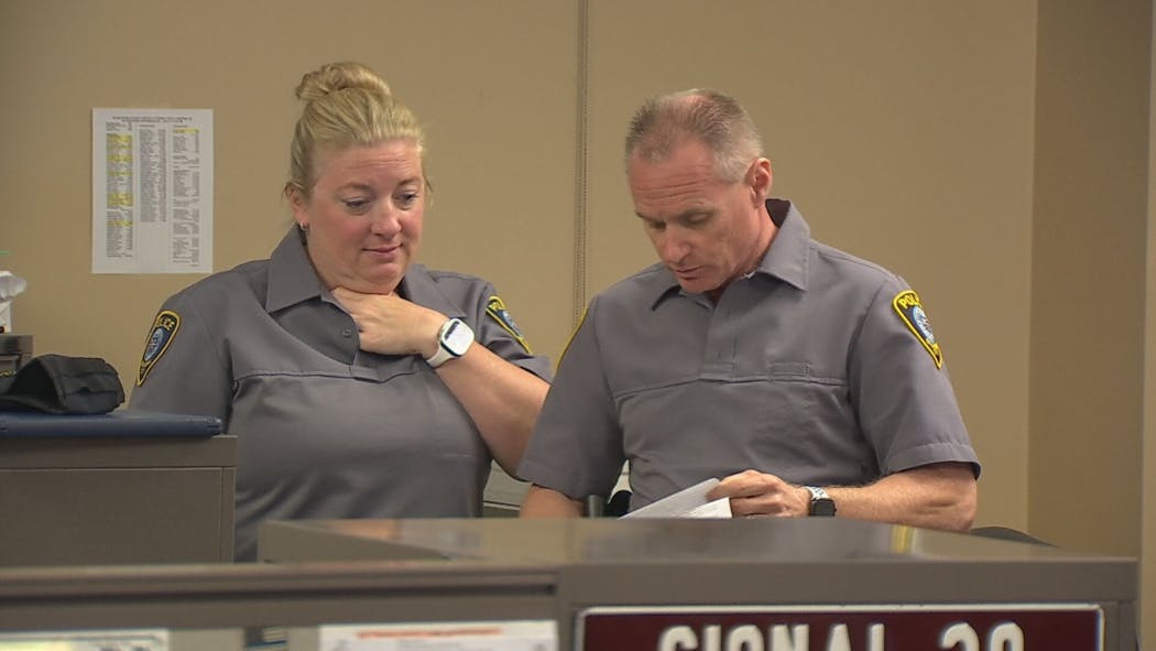 OCPD Signal 30 investigators review collision reports. 