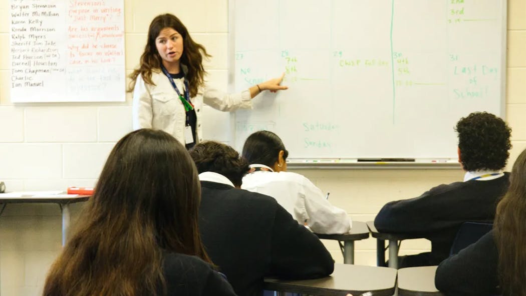 Cristo Rey Catholic High School class