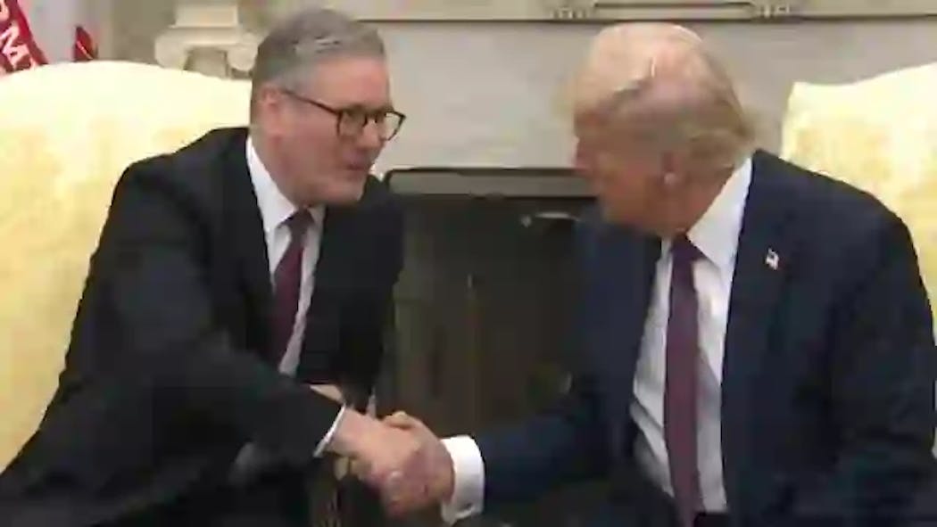 Keir Starmer and Donald Trump