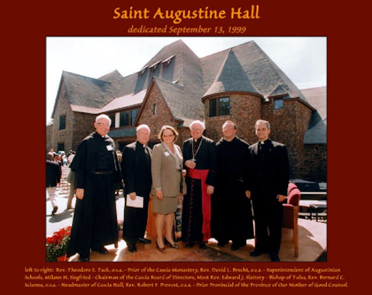 Pope Leo at Cascia Hall 